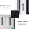 image:imageProbrico 12 Pack Modern Cabinet Hardware Black Bathroom Cupboard Pull Kitchen Cabinet T Bar Handle Dresser Knobs Set  334 inch CenterBlack