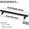 image:imageProbrico 12 Pack Modern Cabinet Hardware Black Bathroom Cupboard Pull Kitchen Cabinet T Bar Handle Dresser Knobs Set  334 inch CenterBlack
