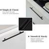 image:imageProbrico 12 Pack Modern Cabinet Hardware Black Bathroom Cupboard Pull Kitchen Cabinet T Bar Handle Dresser Knobs Set  334 inch CenterBlack