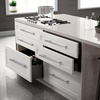 image:imageProbrico 12 Pack Modern Cabinet Hardware Black Bathroom Cupboard Pull Kitchen Cabinet T Bar Handle Dresser Knobs Set  334 inch CenterBrushed Nickel