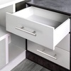 image:imageProbrico 12 Pack Modern Cabinet Hardware Black Bathroom Cupboard Pull Kitchen Cabinet T Bar Handle Dresser Knobs Set  334 inch CenterBrushed Nickel