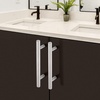 image:imageProbrico 12 Pack Modern Cabinet Hardware Black Bathroom Cupboard Pull Kitchen Cabinet T Bar Handle Dresser Knobs Set  334 inch CenterBrushed Nickel