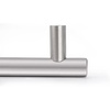 image:imageProbrico 12 Pack Modern Cabinet Hardware Black Bathroom Cupboard Pull Kitchen Cabinet T Bar Handle Dresser Knobs Set  334 inch CenterBrushed Nickel