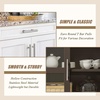 image:imageProbrico 12 Pack Modern Cabinet Hardware Black Bathroom Cupboard Pull Kitchen Cabinet T Bar Handle Dresser Knobs Set  334 inch CenterBrushed Nickel