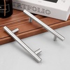 image:imageProbrico 12 Pack Modern Cabinet Hardware Black Bathroom Cupboard Pull Kitchen Cabinet T Bar Handle Dresser Knobs Set  334 inch CenterBrushed Nickel