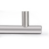 image:imageProbrico 12 Pack Modern Cabinet Hardware Black Bathroom Cupboard Pull Kitchen Cabinet T Bar Handle Dresser Knobs Set  334 inch CenterBrushed Nickel