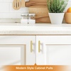 image:imageProbrico 12 Pack Modern Cabinet Hardware Black Bathroom Cupboard Pull Kitchen Cabinet T Bar Handle Dresser Knobs Set  334 inch CenterGold