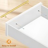 image:imageProbrico 12 Pack Modern Cabinet Hardware Black Bathroom Cupboard Pull Kitchen Cabinet T Bar Handle Dresser Knobs Set  334 inch CenterGold