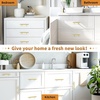 image:imageProbrico 12 Pack Modern Cabinet Hardware Black Bathroom Cupboard Pull Kitchen Cabinet T Bar Handle Dresser Knobs Set  334 inch CenterGold