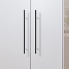 image:imageProbrico 12 Pack Modern Cabinet Hardware Black Bathroom Cupboard Pull Kitchen Cabinet T Bar Handle Dresser Knobs Set  334 inch CenterPolished Chrome