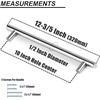 image:imageProbrico 12 Pack Modern Cabinet Hardware Black Bathroom Cupboard Pull Kitchen Cabinet T Bar Handle Dresser Knobs Set  334 inch CenterPolished Chrome