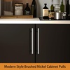 image:imageProbrico 12 Pack Modern Cabinet Hardware Black Bathroom Cupboard Pull Kitchen Cabinet T Bar Handle Dresser Knobs Set  334 inch CenterPolished Chrome