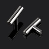 image:imageProbrico 12 Pack Modern Cabinet Hardware Black Bathroom Cupboard Pull Kitchen Cabinet T Bar Handle Dresser Knobs Set  334 inch CenterPolished Chrome