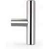 image:imageProbrico 12 Pack Modern Cabinet Hardware Black Bathroom Cupboard Pull Kitchen Cabinet T Bar Handle Dresser Knobs Set  334 inch CenterPolished Chrome