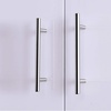 image:imageProbrico 12 Pack Modern Cabinet Hardware Black Bathroom Cupboard Pull Kitchen Cabinet T Bar Handle Dresser Knobs Set  334 inch CenterPolished Chrome