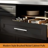 image:imageProbrico 12 Pack Modern Cabinet Hardware Black Bathroom Cupboard Pull Kitchen Cabinet T Bar Handle Dresser Knobs Set  334 inch CenterPolished Chrome