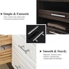 image:imageProbrico 12 Pack Modern Cabinet Hardware Black Bathroom Cupboard Pull Kitchen Cabinet T Bar Handle Dresser Knobs Set  334 inch CenterPolished Chrome