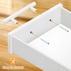 image:imageProbrico 12 Pack Modern Cabinet Hardware Black Bathroom Cupboard Pull Kitchen Cabinet T Bar Handle Dresser Knobs Set  334 inch CenterWhite