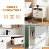 image:imageProbrico 15 Pack Black Cabinet Pulls  3 Drawer Pulls 3 inch 76mm Hole Centers Bin Cup Handles
