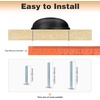 image:imageProbrico 15 Pack Black Cabinet Pulls  3 Drawer Pulls 3 inch 76mm Hole Centers Bin Cup Handles