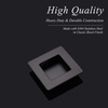 image:imageProbrico 2 Pack Black Flush Handles Square Sliding Door Pulls Stainless Steel Recessed Sliding Door Handles 234 Inch Recessed Finger Handles Flush Door Pulls