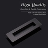 image:imageProbrico 2 Pack Black Rectangular Recessed Flush Handles Sliding Door Pulls Stainless Steel Closet Door Finger Pulls 6 Inch150mm Length Flush Pull Handles