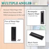image:imageProbrico 2 Pack Black Rectangular Recessed Flush Handles Sliding Door Pulls Stainless Steel Closet Door Finger Pulls 6 Inch150mm Length Flush Pull Handles
