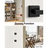 image:imageProbrico 2 Pack Different Keys Door Levers Gold Keyed Differently Square Handles with Lock for Interior Exterior DoorsBlack