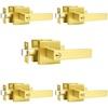 image:imageProbrico 2 Pack Different Keys Door Levers Gold Keyed Differently Square Handles with Lock for Interior Exterior DoorsBrushed Gold