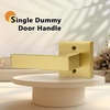image:imageProbrico 2 Pack Different Keys Door Levers Gold Keyed Differently Square Handles with Lock for Interior Exterior DoorsBrushed Gold