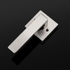 image:imageProbrico 2 Pack Different Keys Door Levers Gold Keyed Differently Square Handles with Lock for Interior Exterior DoorsBrushed Nickel