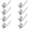 image:imageProbrico 2 Pack Different Keys Door Levers Gold Keyed Differently Square Handles with Lock for Interior Exterior DoorsBrushed Nickel