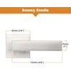 image:imageProbrico 2 Pack Different Keys Door Levers Gold Keyed Differently Square Handles with Lock for Interior Exterior DoorsBrushed Nickel