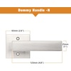 image:imageProbrico 2 Pack Different Keys Door Levers Gold Keyed Differently Square Handles with Lock for Interior Exterior DoorsBrushed Nickel