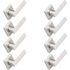 image:imageProbrico 2 Pack Different Keys Door Levers Gold Keyed Differently Square Handles with Lock for Interior Exterior DoorsBrushed Nickel