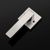 image:imageProbrico 2 Pack Different Keys Door Levers Gold Keyed Differently Square Handles with Lock for Interior Exterior DoorsBrushed Nickel