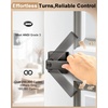 image:imageProbrico 2 Pack Different Keys Door Levers Gold Keyed Differently Square Handles with Lock for Interior Exterior DoorsGunmetal Black