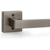 image:imageProbrico 2 Pack Different Keys Door Levers Gold Keyed Differently Square Handles with Lock for Interior Exterior DoorsGunmetal Black