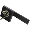 image:imageProbrico 2 Pack Different Keys Door Levers Gold Keyed Differently Square Handles with Lock for Interior Exterior DoorsMatte Black
