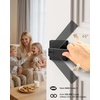 image:imageProbrico 2 Pack Different Keys Door Levers Gold Keyed Differently Square Handles with Lock for Interior Exterior DoorsMatte Black