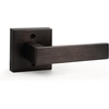 image:imageProbrico 2 Pack Different Keys Door Levers Gold Keyed Differently Square Handles with Lock for Interior Exterior DoorsOil Rubbed Bronze