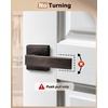 image:imageProbrico 2 Pack Different Keys Door Levers Gold Keyed Differently Square Handles with Lock for Interior Exterior DoorsOil Rubbed Bronze