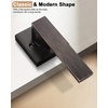 image:imageProbrico 2 Pack Different Keys Door Levers Gold Keyed Differently Square Handles with Lock for Interior Exterior DoorsOil Rubbed Bronze