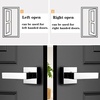 image:imageProbrico 2 Pack Different Keys Door Levers Gold Keyed Differently Square Handles with Lock for Interior Exterior DoorsPolished Chrome