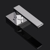 image:imageProbrico 2 Pack Different Keys Door Levers Gold Keyed Differently Square Handles with Lock for Interior Exterior DoorsPolished Chrome