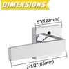 image:imageProbrico 2 Pack Different Keys Door Levers Gold Keyed Differently Square Handles with Lock for Interior Exterior DoorsPolished Chrome