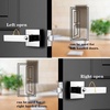 image:imageProbrico 2 Pack Different Keys Door Levers Gold Keyed Differently Square Handles with Lock for Interior Exterior DoorsPolished Chrome