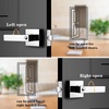 image:imageProbrico 2 Pack Different Keys Door Levers Gold Keyed Differently Square Handles with Lock for Interior Exterior DoorsPolished Chrome