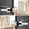 image:imageProbrico 2 Pack Different Keys Door Levers Gold Keyed Differently Square Handles with Lock for Interior Exterior DoorsPolished Chrome