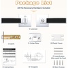 image:imageProbrico 2 Pack Different Keys Door Levers Gold Keyed Differently Square Handles with Lock for Interior Exterior DoorsPolished ChromeBlack